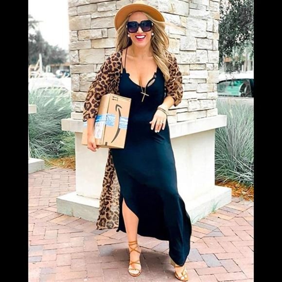 Cardigan Floral Print Long Sleeve Cover Up Beach Coverup - Picture 2 of 5